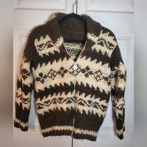 Knit zip sweater